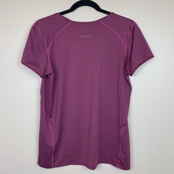 Patagonia Burgundy Short Sleeve T-shirt Size Large - Picture 5 of 5